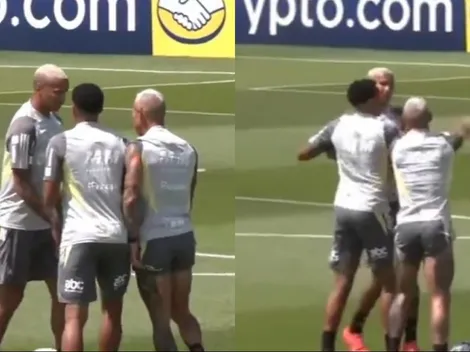 Previo a la final: extraña "pelea" de Vargas y Deyverson