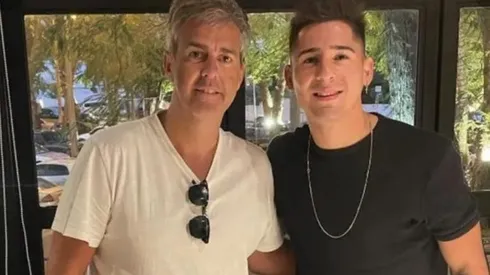 El empresario y Guillermo Paiva.