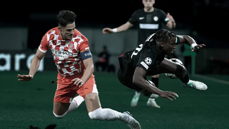 Girona se perdió un gol cantado ante el Sturm Graz.