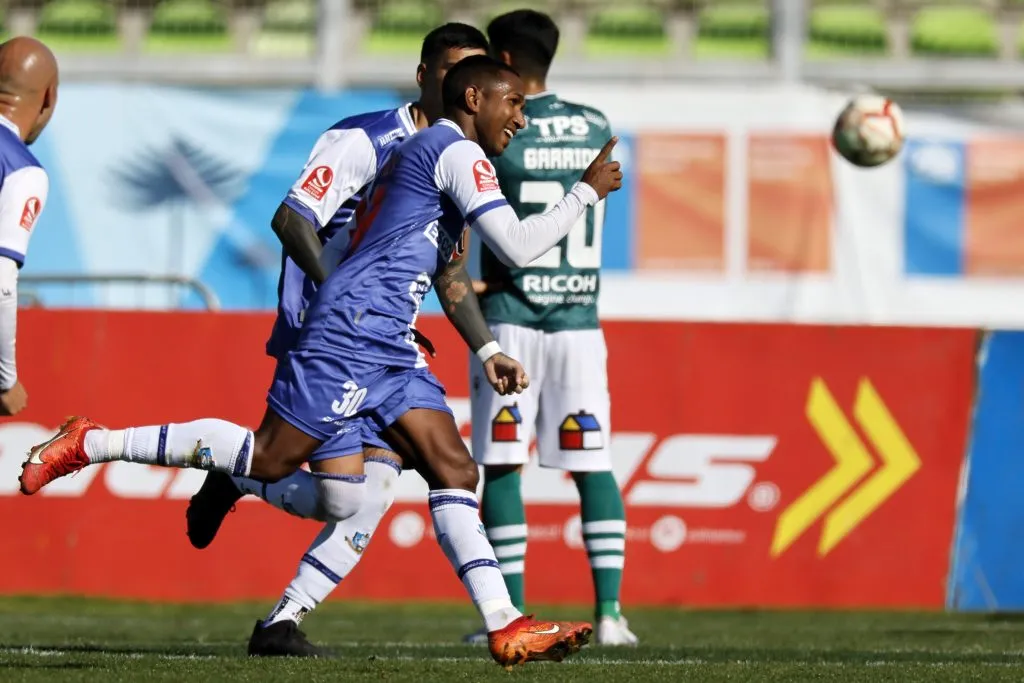 Luis Guerra le anotó un gol a Santiago Wanderers con Deportes Antofagasta. (Andrés Piña/Photosport).