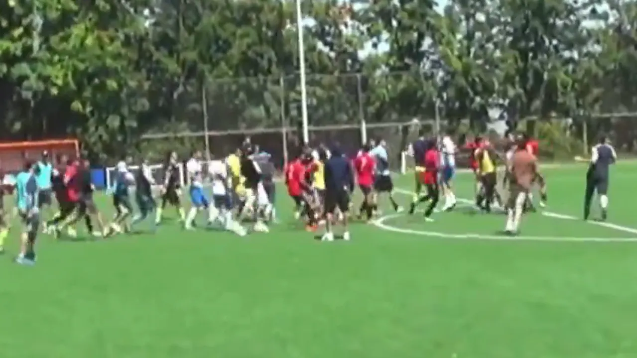 Una imagen de la pelea. (Captura Frecuencia Cruzada).