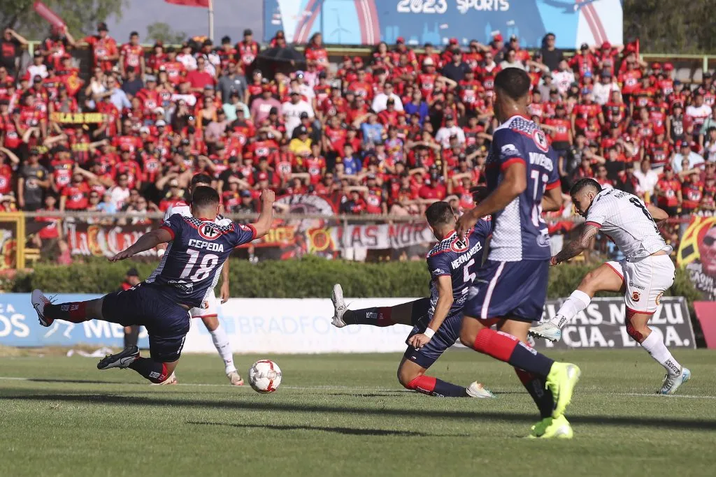 Rangers sacó ventaja sobre Deportes Recoleta en la Liguilla del Ascenso en la Primera B. Foto: Pepe Alvujar/Photosport