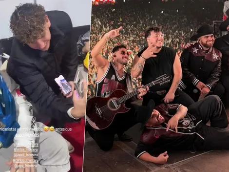 Jugador de la Roja la rompe en concierto en México