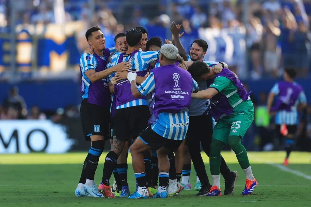 Racing celebra ante Cruzeiro.  (Photo by Buda Mendes/Getty Images)