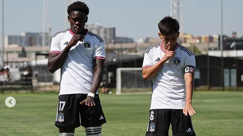 Manley Clerveaux celebrando en el Monumental.