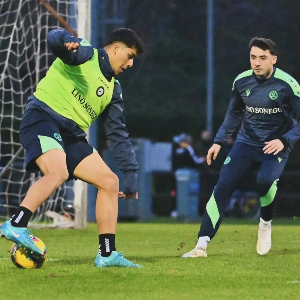 Damián Pizarro hizo de las suyas en su regreso al primer equipo de Udinese. Foto: Udinese.