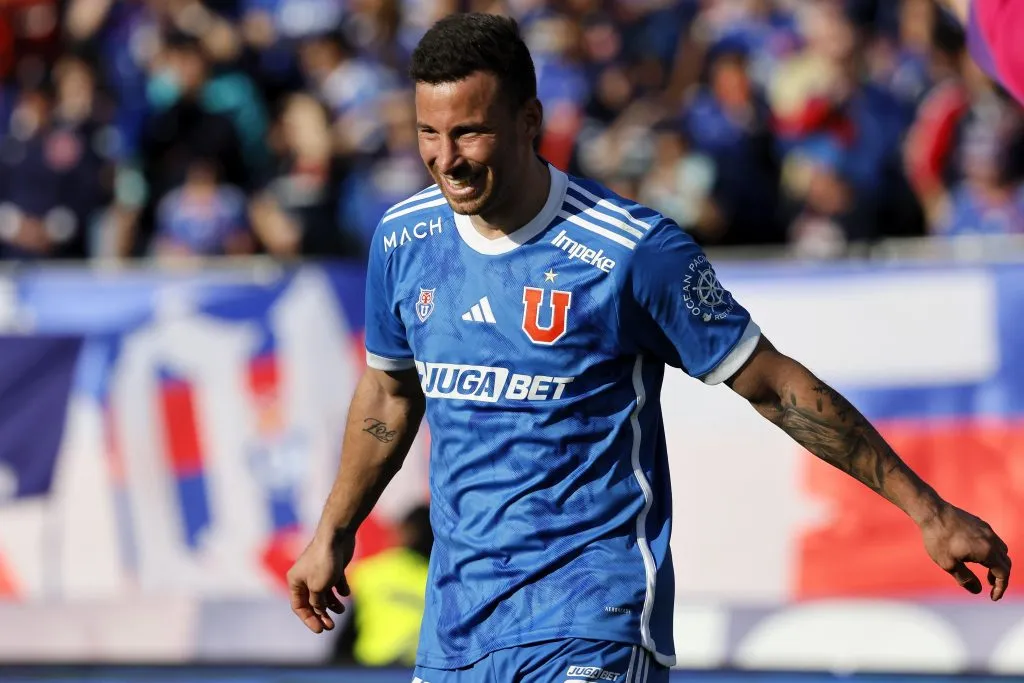 Luciano Pons cerró este 2024 con apenas cuatro goles convertidos en Universidad de Chile. | Foto: Photosport.