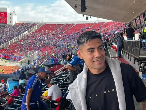 Delantero de la Roja alienta a la U de Chile en la gran final