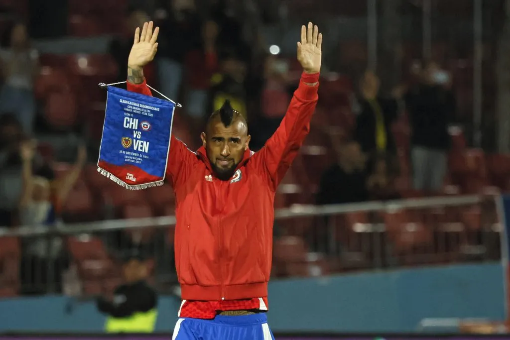 Arturo Vidal regresó y Chile logró sacar 4 puntos después de no haber conseguido ninguno. Foto: Photosport.