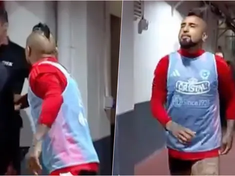 El curioso regalo de Vidal a un árbitro de Chile-Venezuela