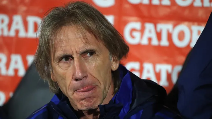 Ricardo Gareca quedó feliz tras el triunfo ante Venezuela.