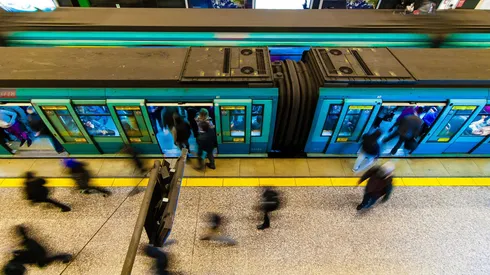 Imagen referencial. Estación Universidad de Chile del Metro de Santiago.