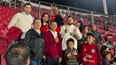 La familia de Lucas Cepeda lo alentó desde la Marquesina del Estadio Nacional.