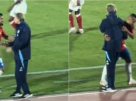 ¿Paz definitiva? El abrazo de Vidal y Gareca tras la victoria