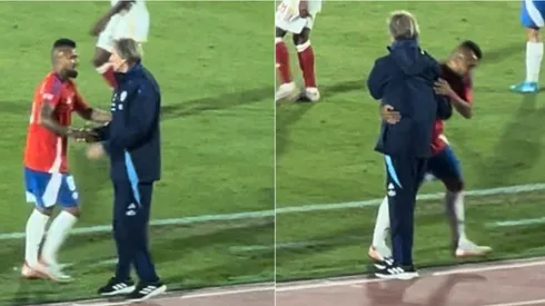 El King volvió a la Roja y fue felicitado por Gareca cuando eligió reemplazarlo. ¡Revisa el momento!