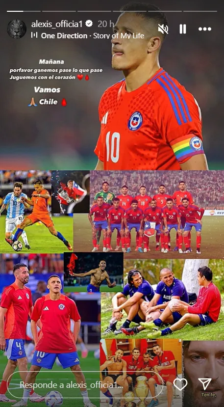 Alexis y su arenga a La Roja.