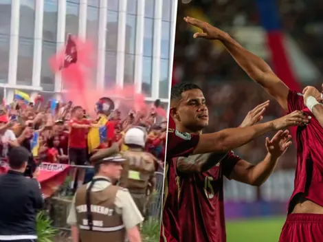 Cientos de hinchas realizan masivo banderazo en apoyo a Venezuela