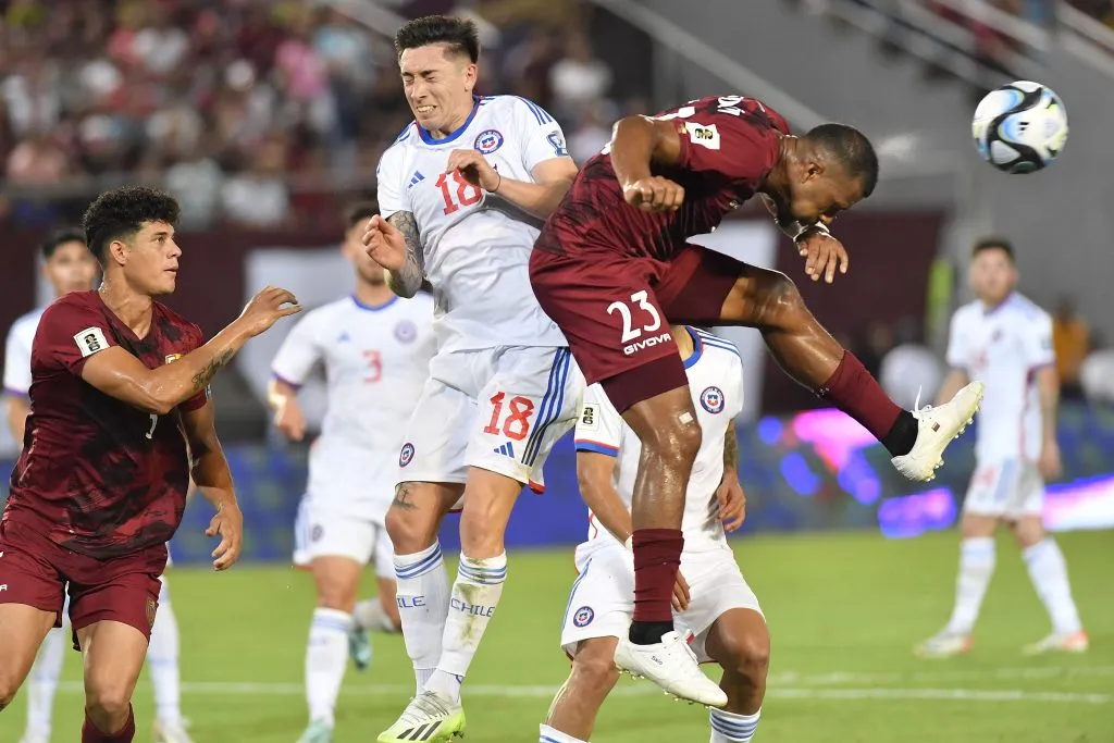 Venezuela derrotó por 3-0 a Chile en la primera rueda. Imagen: Photosport.
