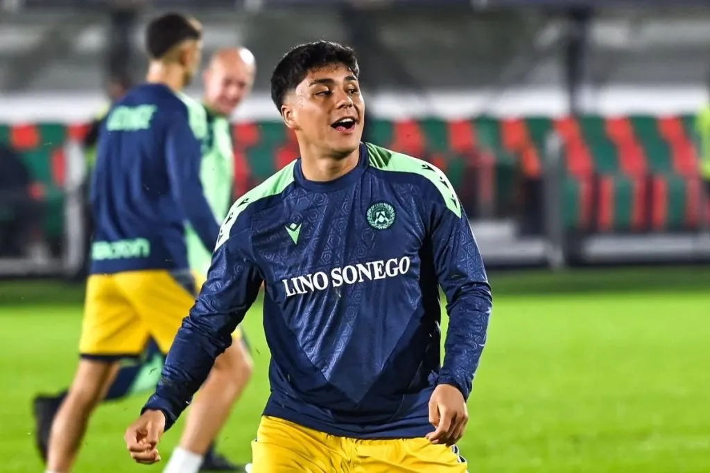 Damián Pizarro suma minutos en el equipo primavera de Udinese (Instagram)