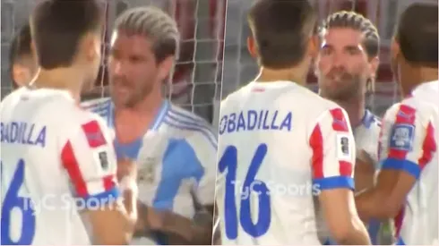 De Paul tuvo un polémico gesto con Paraguay