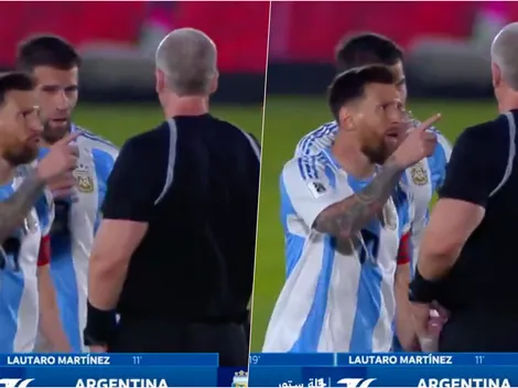 ¡Desatado! La furia de Messi con Daronco en la derrota de Argentina
