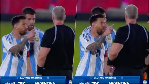 Messi encaró al brasileño Anderson Daronco