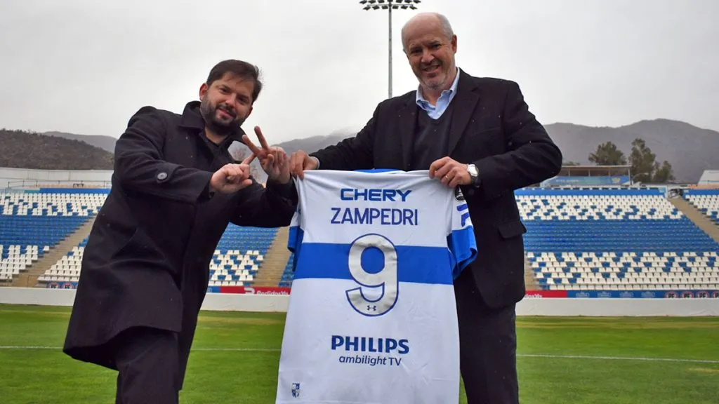 El presidente Gabriel Boric tenía agendada una reunión con Fernando Zampedri, pero no se concretó. Foto: Cruzados.