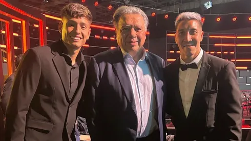 Iván Román compartió con Elías Figueroa y su compañero Cristián Suárez