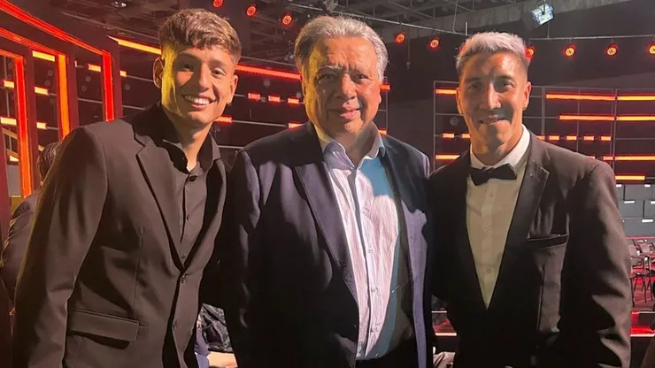 Iván Román compartió con Elías Figueroa y su compañero Cristián Suárez