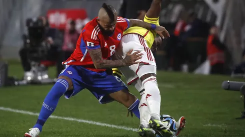 Arturo Vidal en su último partido jugado por la Roja, ante Colombia en el Monumental