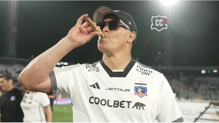 Jorge Almirón se hizo viral con su festejo en el título de Colo Colo.