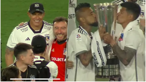 Colo Colo llevó la copa al estadio Monumental.