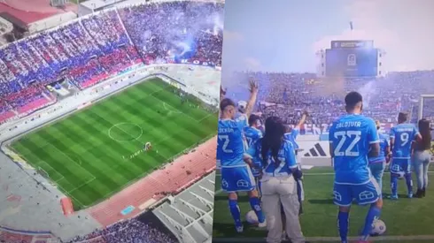 U. de Chile y su espectáculo en la salida.