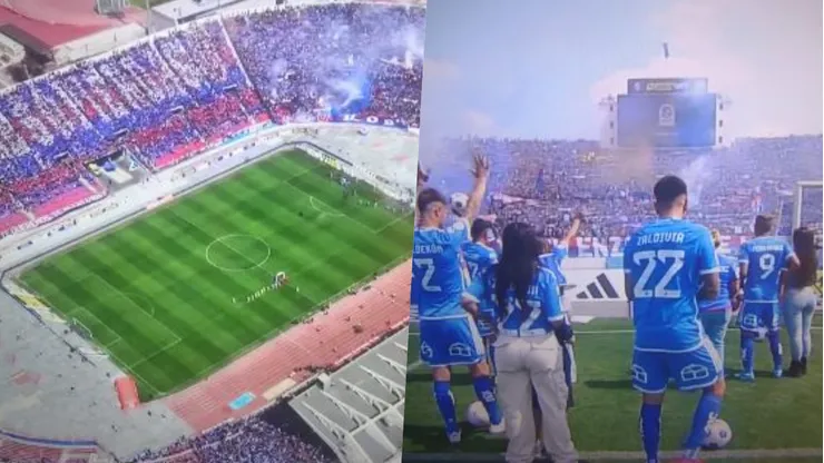 U. de Chile y su espectáculo en la salida.