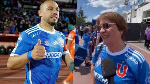 Marcelo Díaz y su madre.