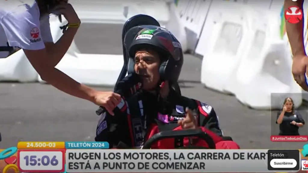 Coca Mendoza participó en la Teletón.