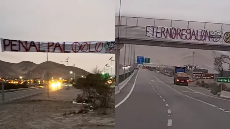 Hinchas molestan a Colo Colo.