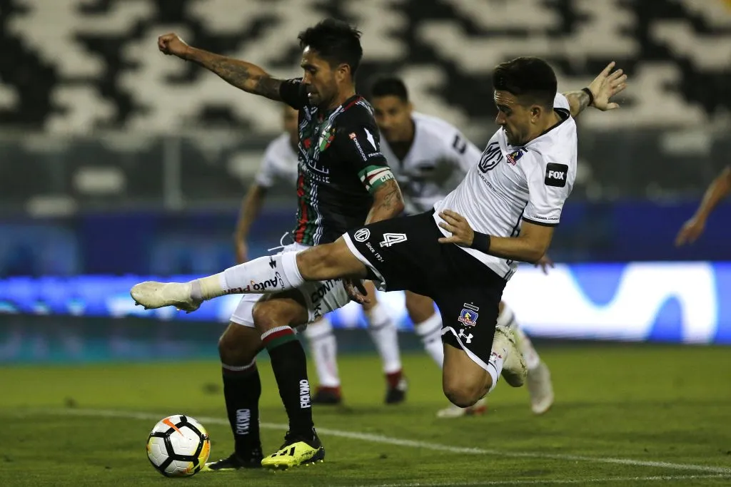 Luis Jiménez enfrentó a Matías Zaldivia cuando el zaguero jugaba en Colo Colo. (Marcelo Hernández/Photosport).