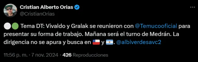 Captura Twitter.