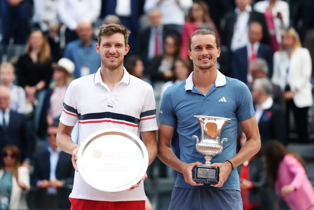 Jarry perdió la final del Masters de Roma ante Alexander Zverev. Imagen: Getty.