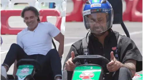 El Rambo Ramírez y Luis Jiménez en las pruebas de la Teletón