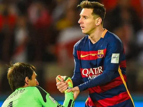 "La camiseta de Bravo...": histórico de River cuenta historia de Messi
