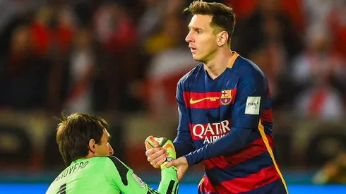 Lindo gesto de Messi con portero argentino.