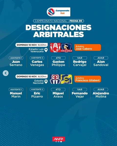 Los jueces para las final del domingo.