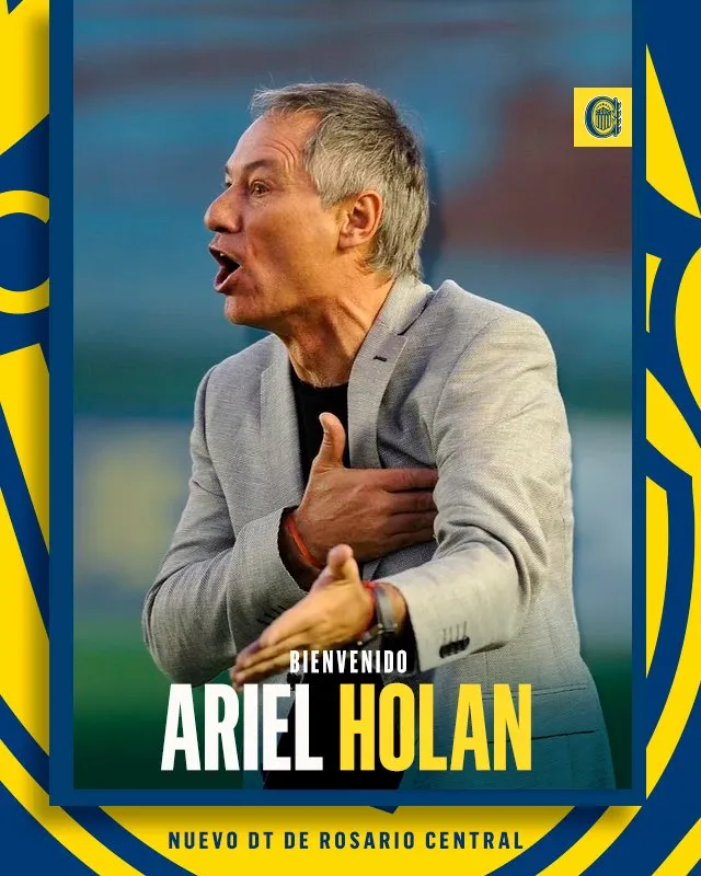 Ariel Holan fue oficializado como nuevo DT de Rosario Central. 