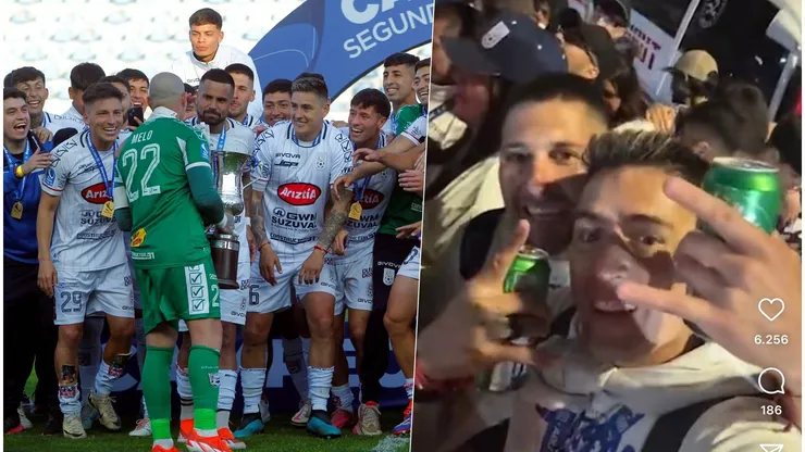 Matías Rodríguez se acordó de U de Chile en la celebración de Melipilla.