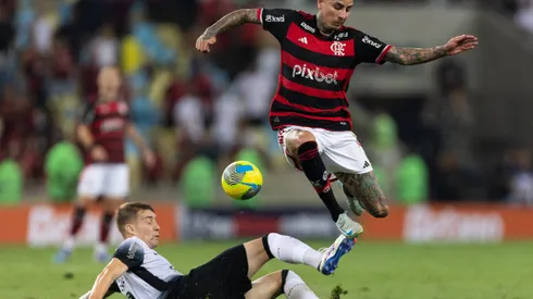 Pulgar llegó a los 100 partidos con Flamengo
