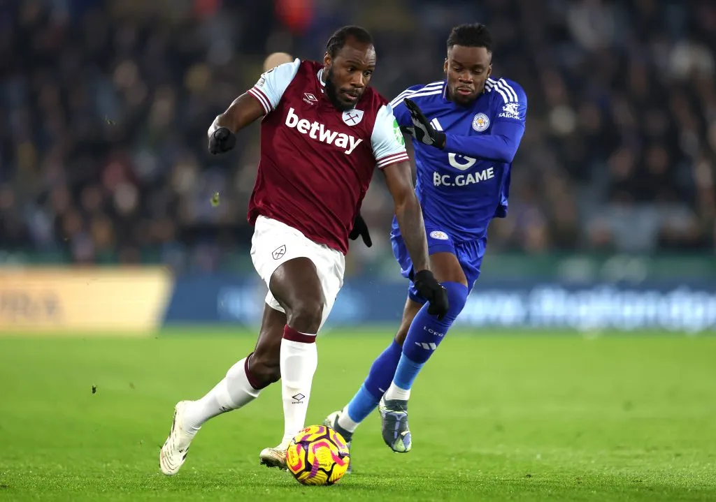Michail Antonio jugó 29 minutos en la derrota del West Ham ante el Leicester por 3-1 | Getty Images