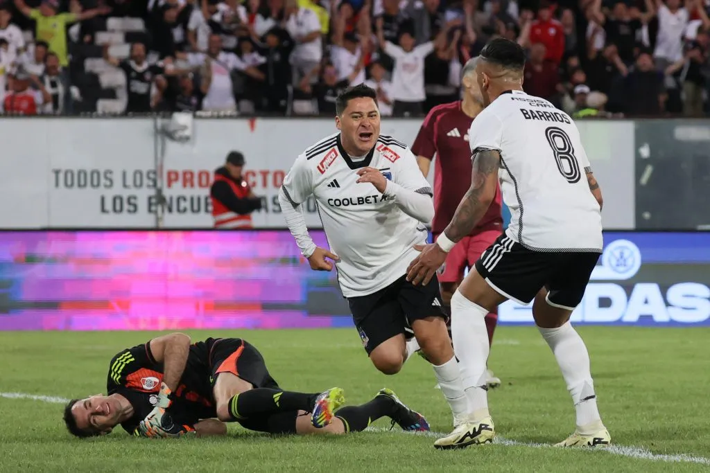 Manuel Neira anotó el gol de la ilusión para Colo Colo. Foto: Dragomir Yankovic/Photosport