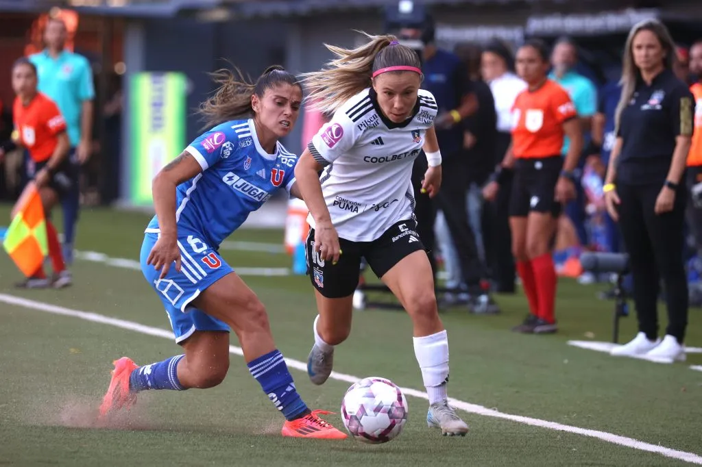 Yanara Aedo enfrenta la marca de Gisela Pino en el estadio Bicentenario de La Florida. (Dragomir Yankovic/Photosport).